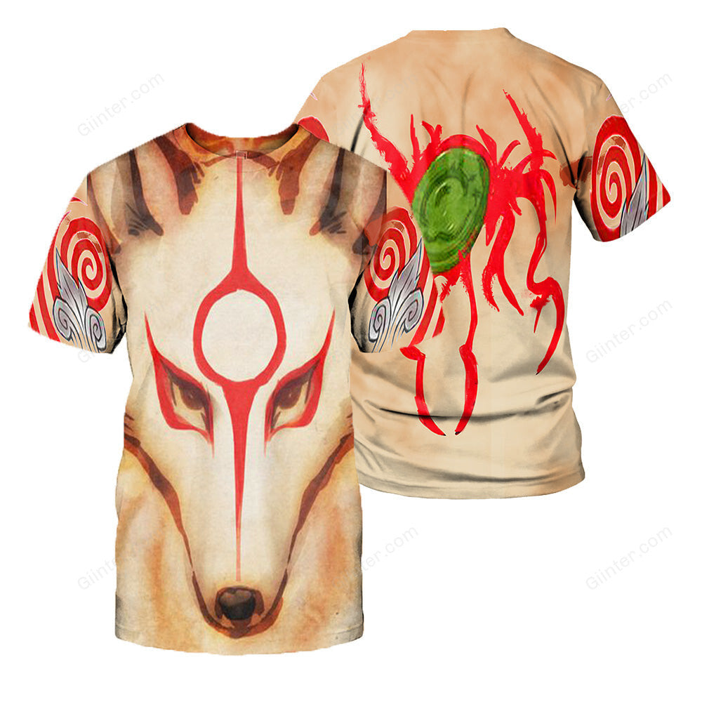 Ōkami 3D All Over Printed Shirts For Men And Women 38