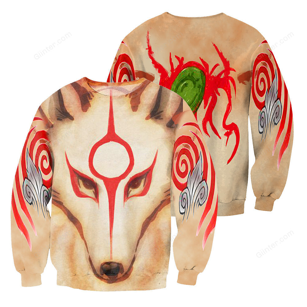 Ōkami 3D All Over Printed Shirts For Men And Women 38