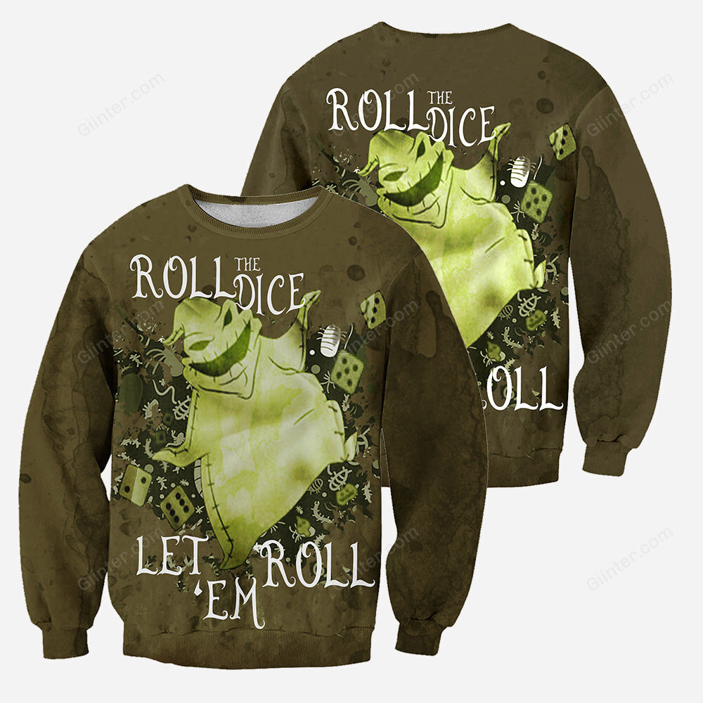 Oogie Boogie 3D All Over Printed Shirts For Men And Women 307 - Roll The Dice, Let' Roll Em