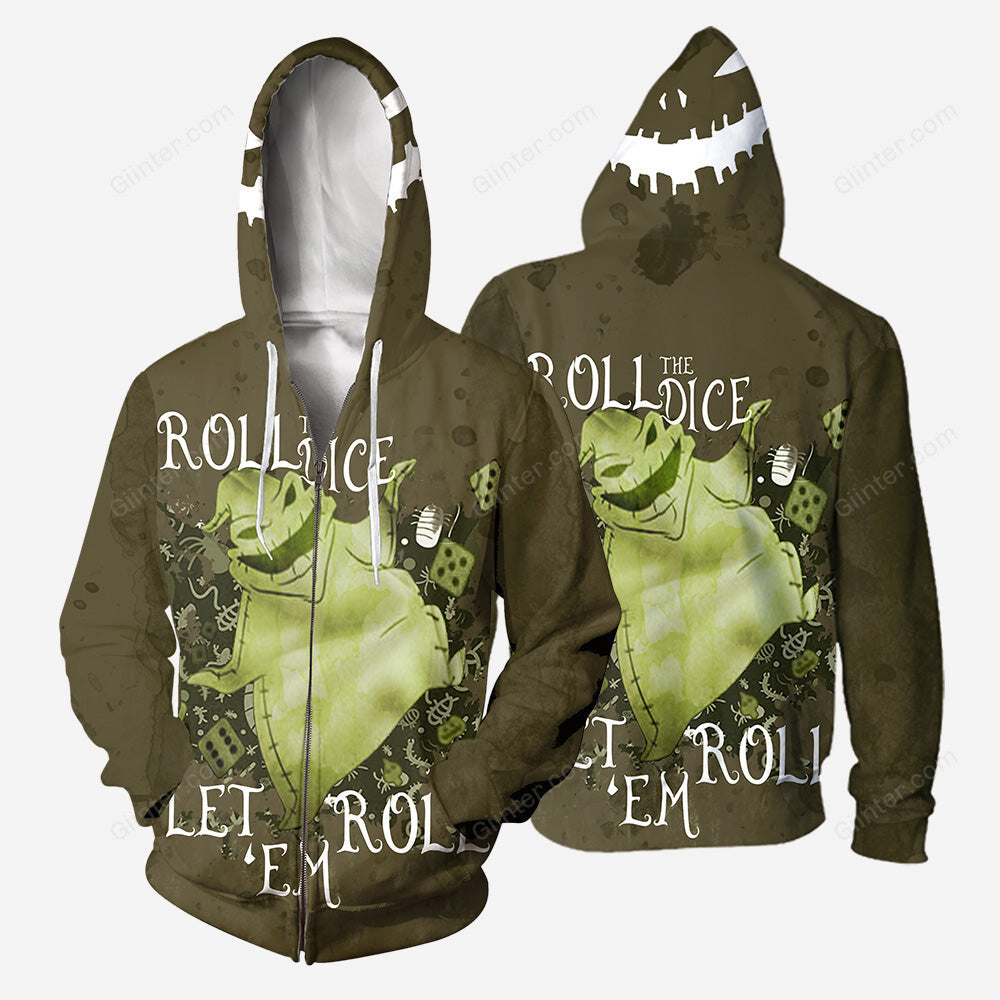 Oogie Boogie 3D All Over Printed Shirts For Men And Women 307 - Roll The Dice, Let' Roll Em