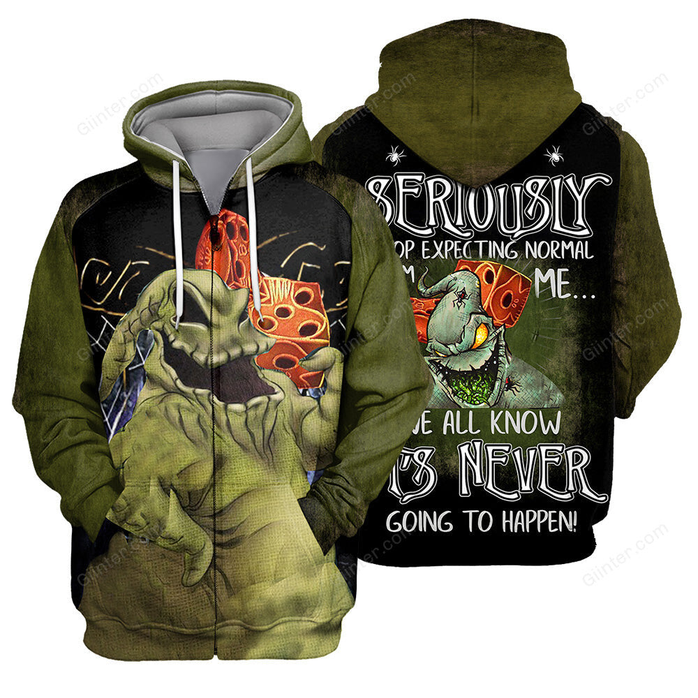 Oogie Boogie 3D All Over Printed Shirts For Men And Women 469 - "People Should Seriously, Stop Expecting Normal From Me, We All Know It's Never Going To Happen!