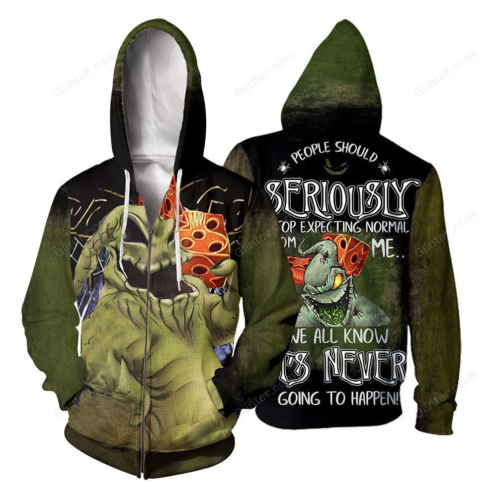 Oogie Boogie 3D All Over Printed Shirts For Men And Women 469 - "People Should Seriously, Stop Expecting Normal From Me, We All Know It's Never Going To Happen!