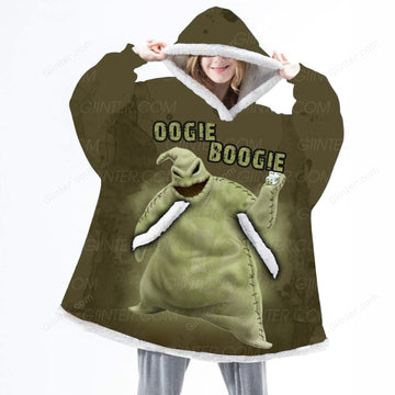 Oogie Boogie Oversize Heavy Fleece Hoodie Blanket GINNBC00201