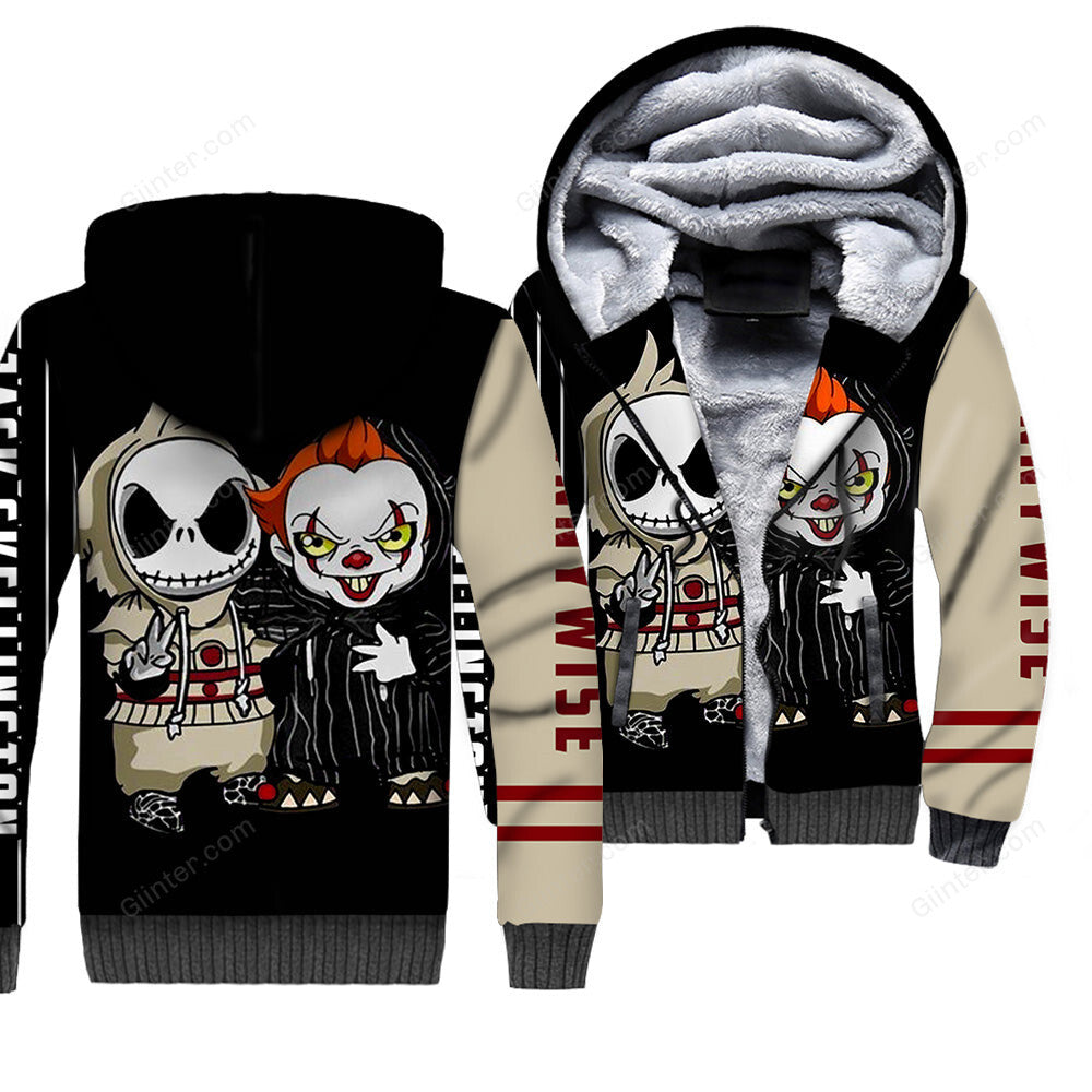 Pennywise & Jack Skellington 3D All Over Printed Shirts For Men and Women 217