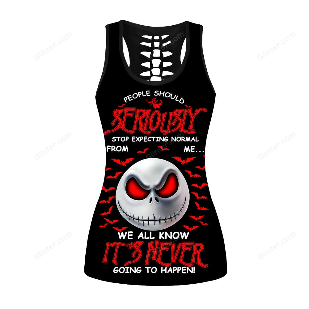 People Should Seriously Jack Skellington Women Tank Top & Legging GINNBC72152