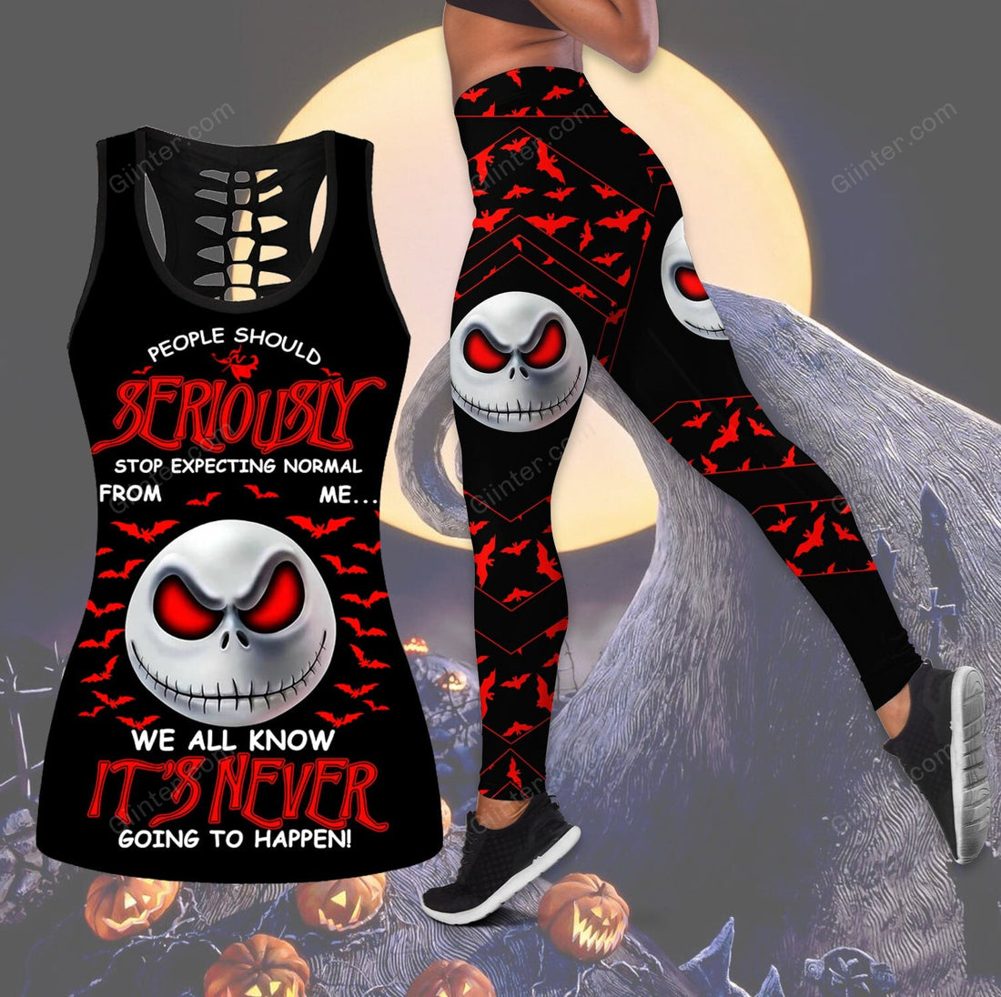 jack skellington tank top legging