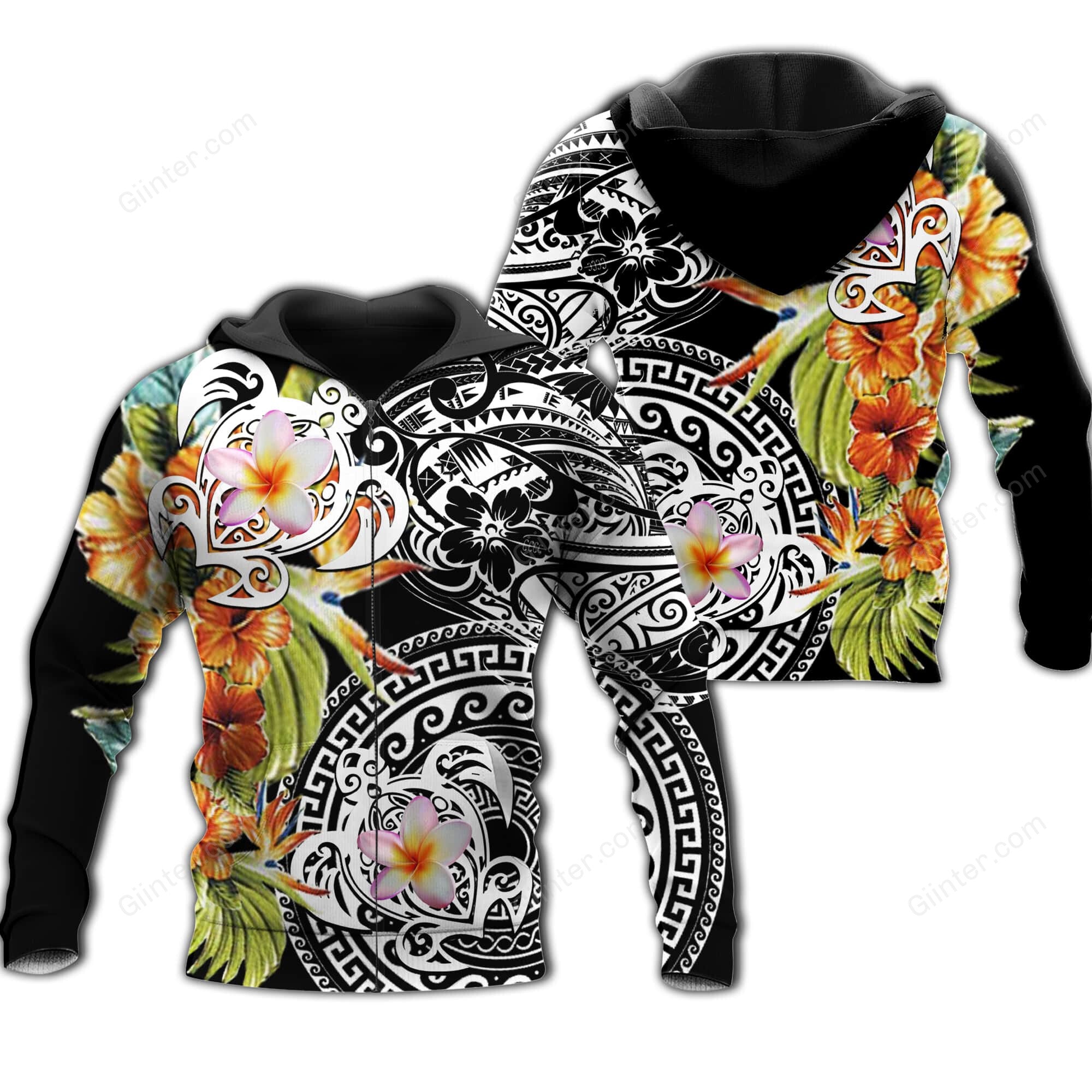 Polynesian Sea Turtle 3D All Over Printed Shirts For Men And Women 42