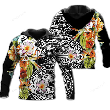 Polynesian Sea Turtle 3D All Over Printed Shirts For Men And Women 42