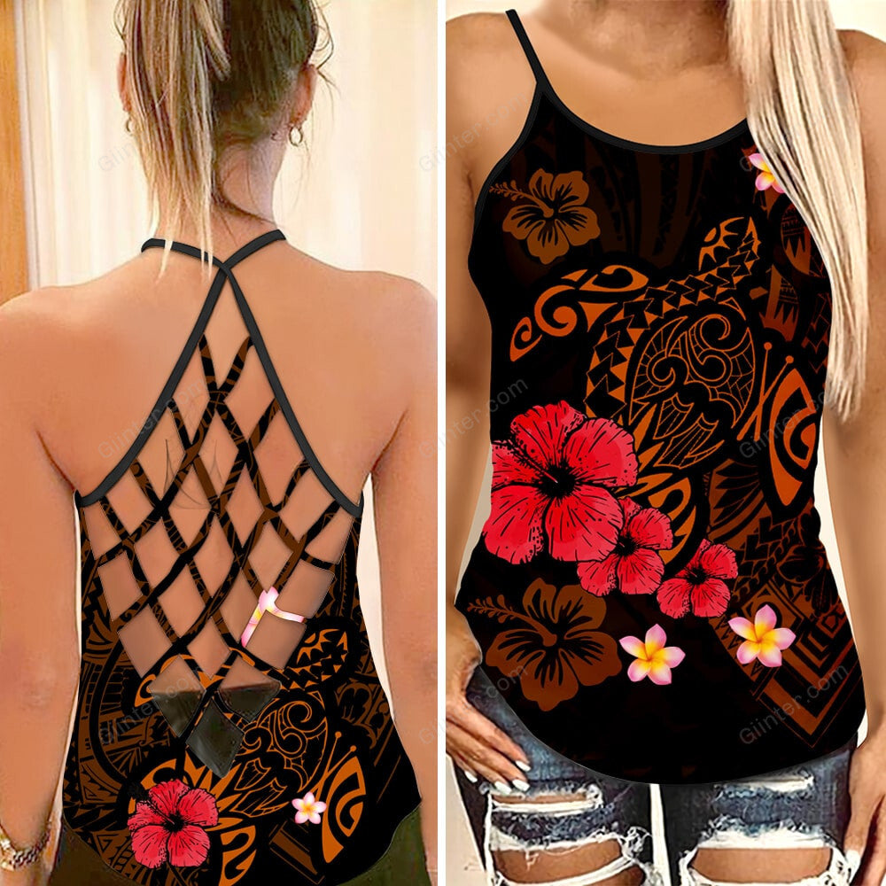 polynesian turtle TANK TOP