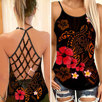 polynesian turtle TANK TOP