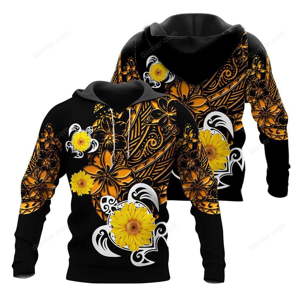 Polynesian Sea Turtle Tattoo Hoodie & Legging 55