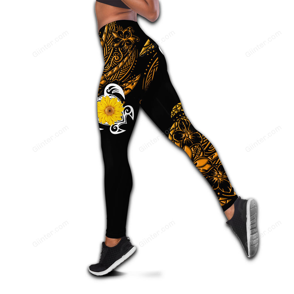 Polynesian Sea Turtle Tattoo Hoodie & Legging 55