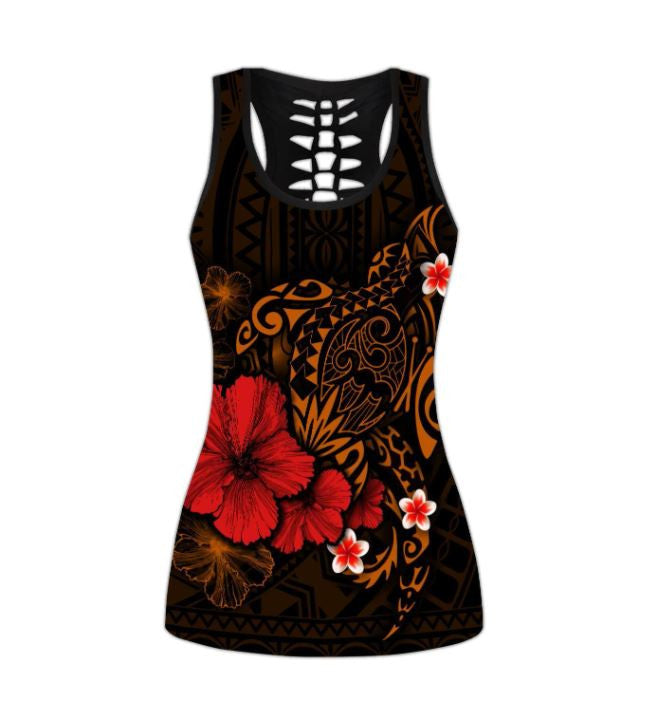 Polynesian Sea Turtle Women Tank Top & Legging 130