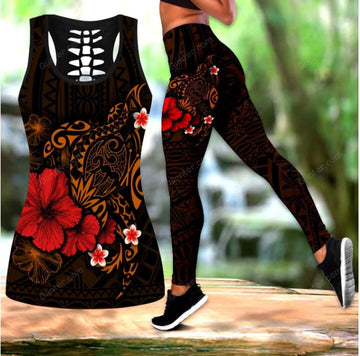Polynesian Sea Turtle Women Tank Top & Legging 130