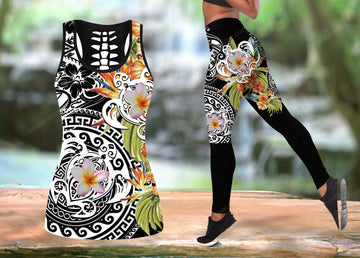 Polynesian Sea Turtle Women Tank Top & Legging 42
