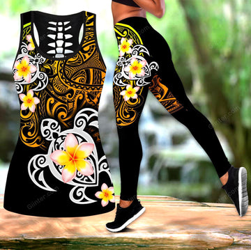 Polynesian Tattoo Turtle Women Tank Top & Legging