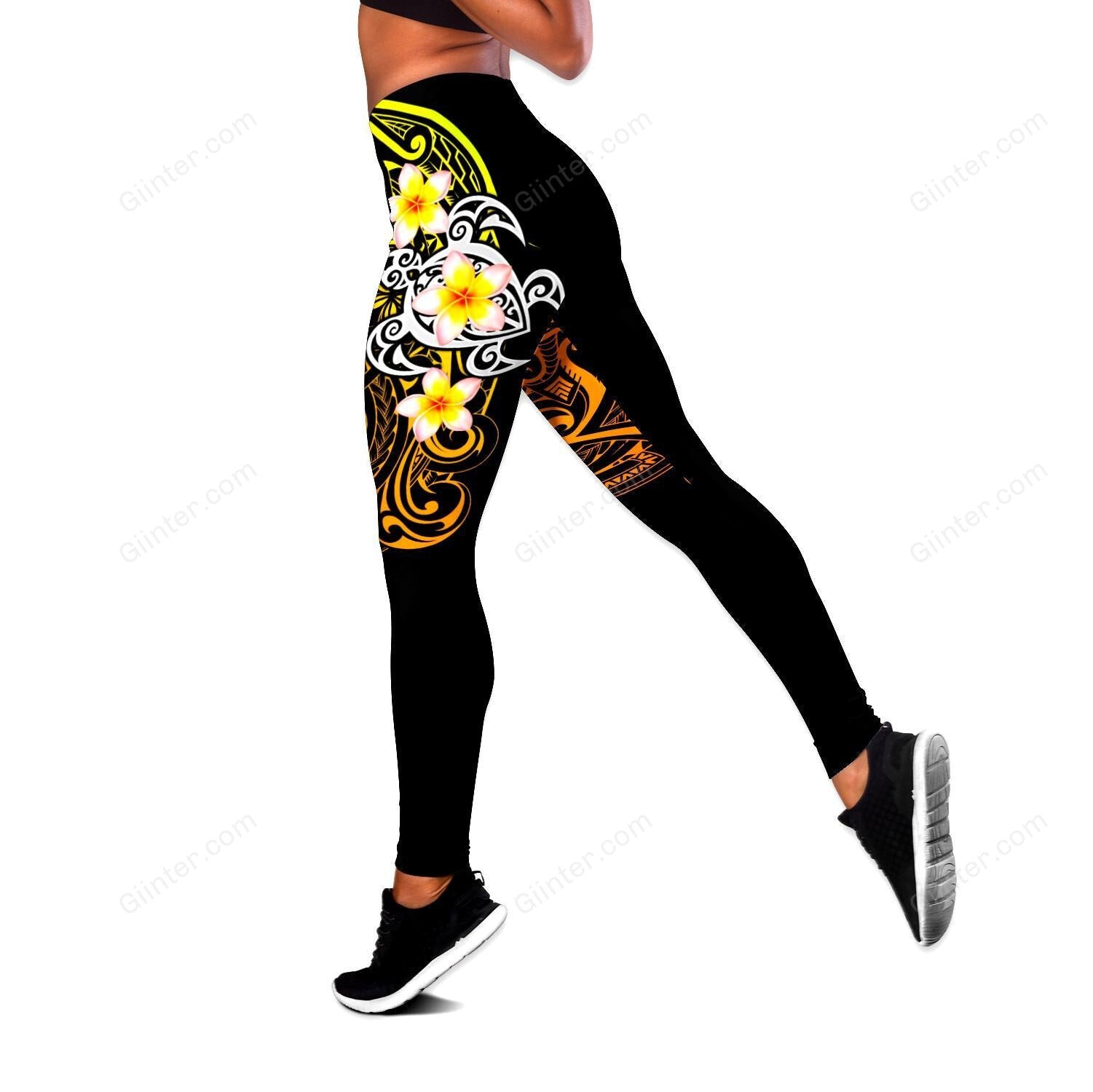 Polynesian Tattoo Turtle Women Tank Top & Legging