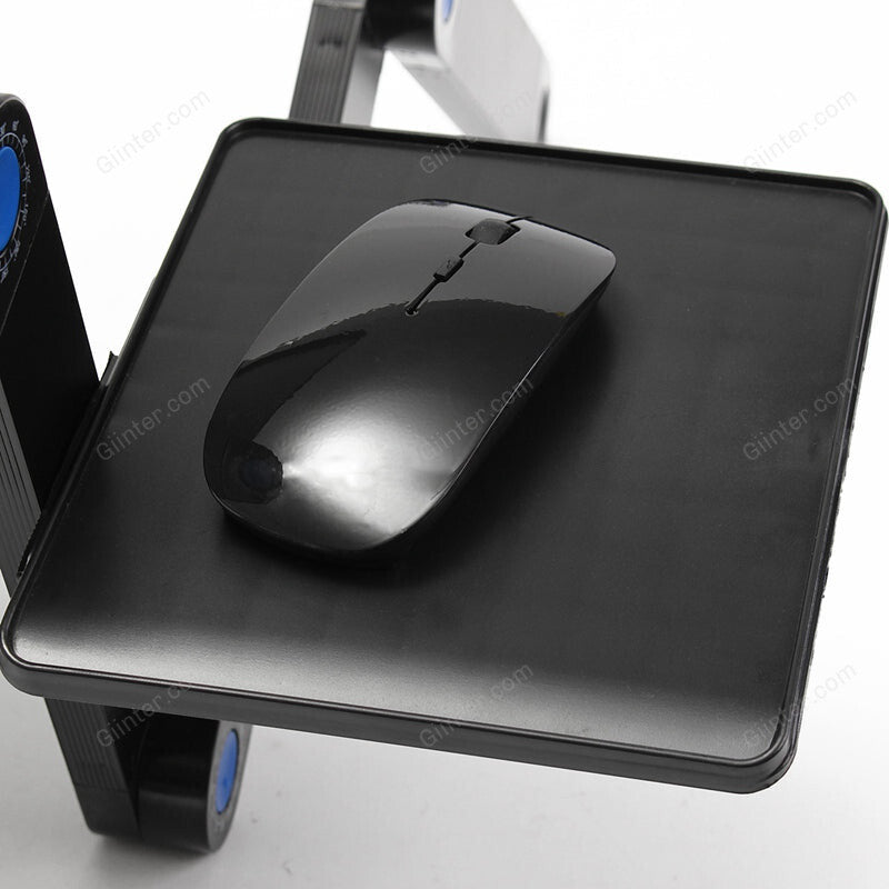 Portable 360 Folding Laptop - Table 2 Holes Cooling Laptop Stand Desk Holder with Mouse