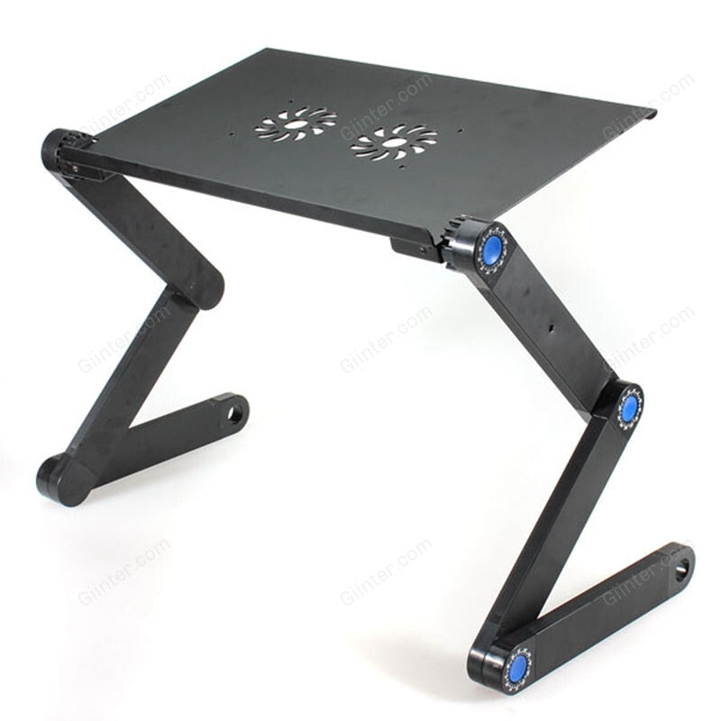 Portable 360 Folding Laptop - Table 2 Holes Cooling Laptop Stand Desk Holder with Mouse