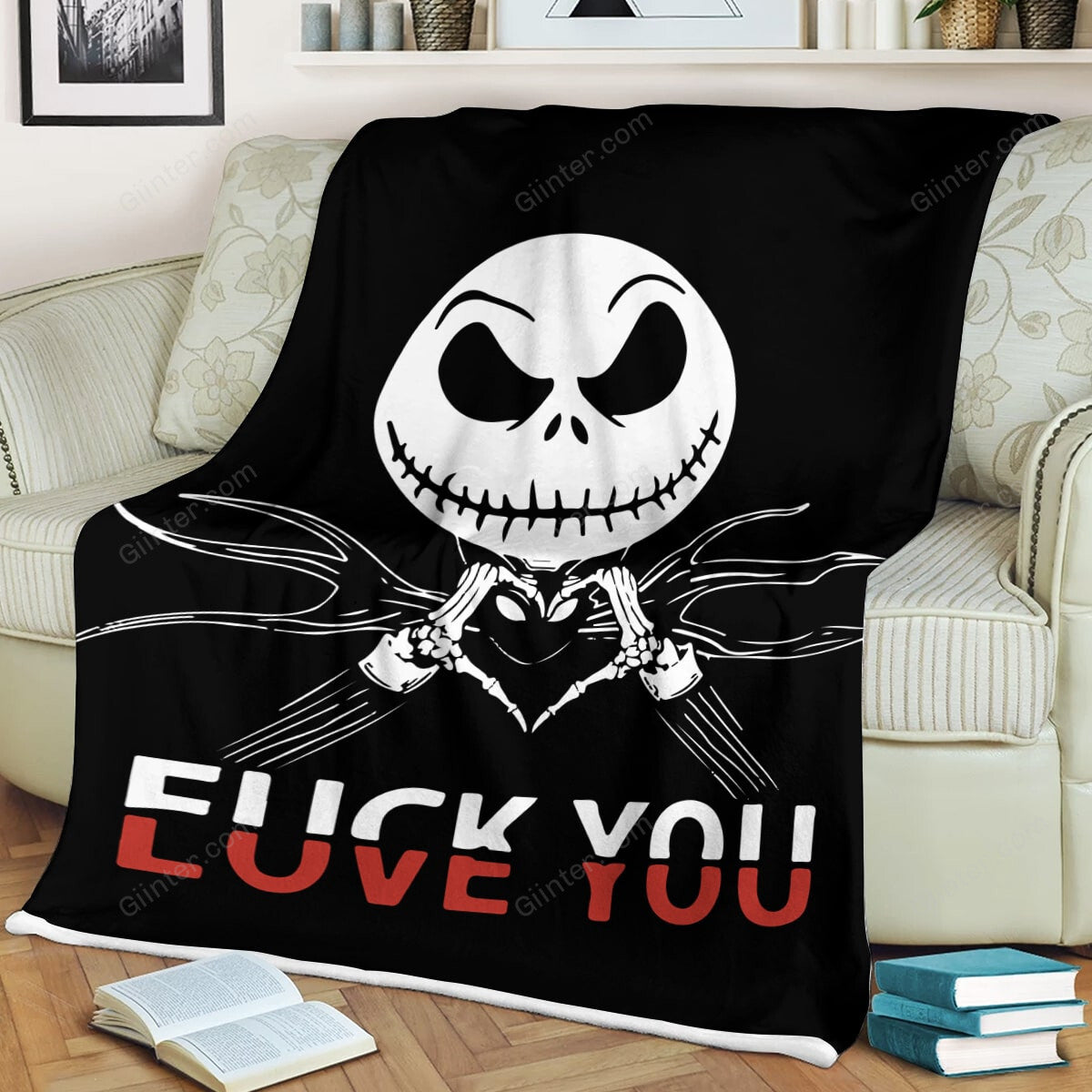 jack skellington blanket