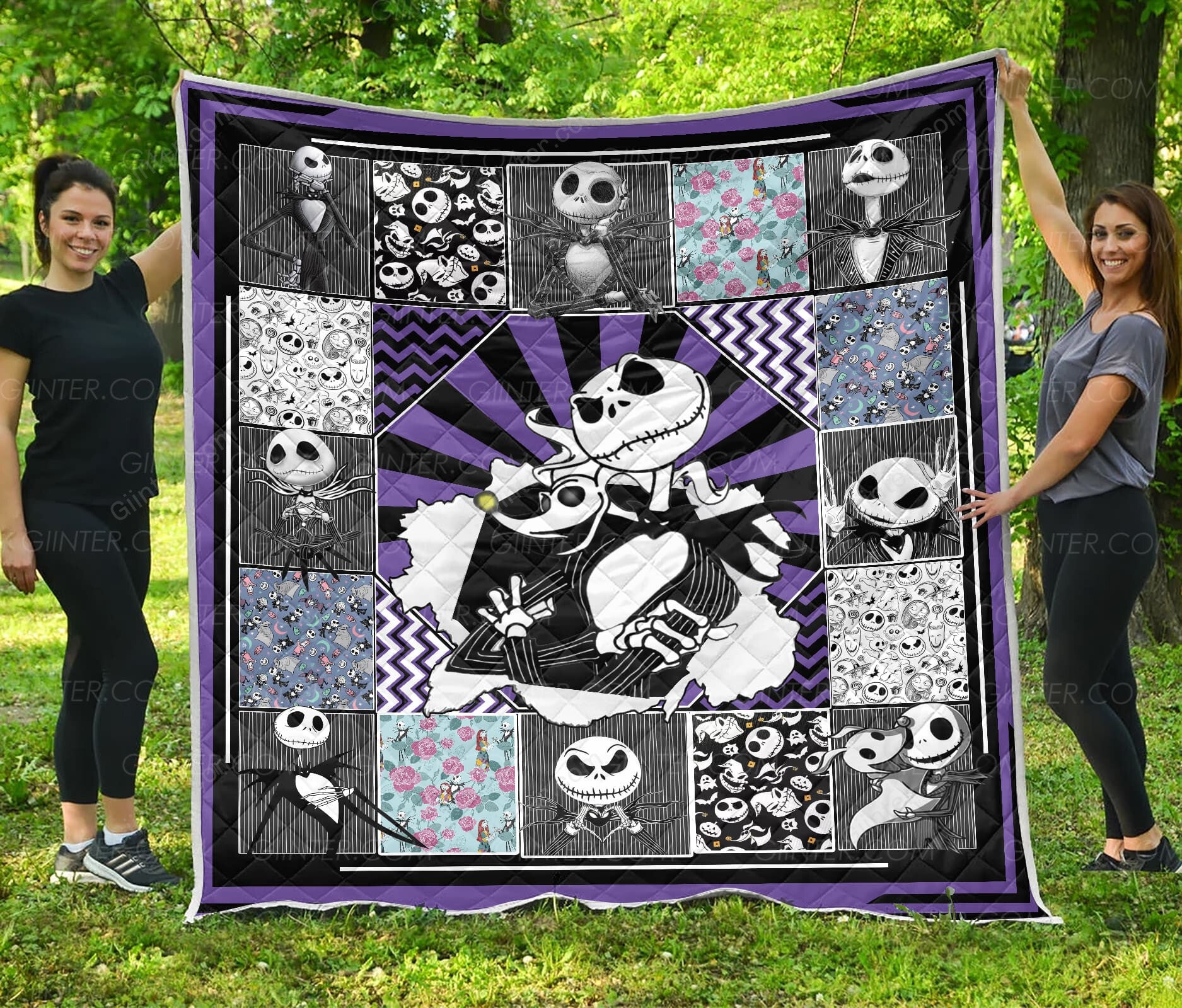 Premium Jack Skellington Quilt Blanket GINNBC95506