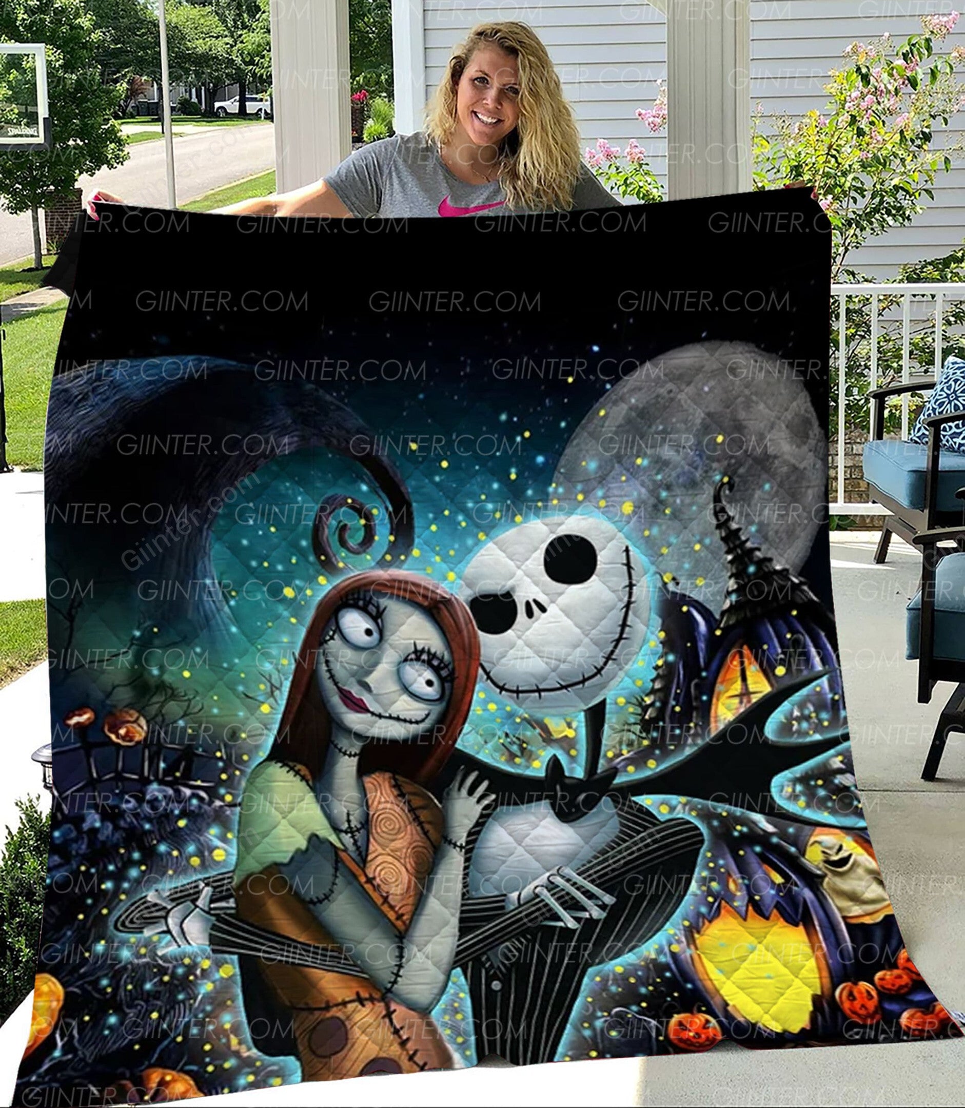 Premium Nightmare Before Christmas Quilt Blanket GINNBC97152
