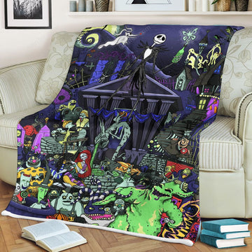 Premium The Nightmare Before Christmas Fleece Blanket 553