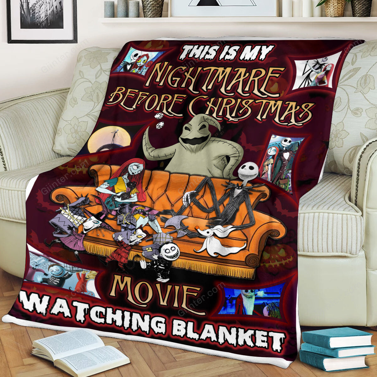Premium The Nightmare Before Christmas Fleece Blanket GINNBC78698