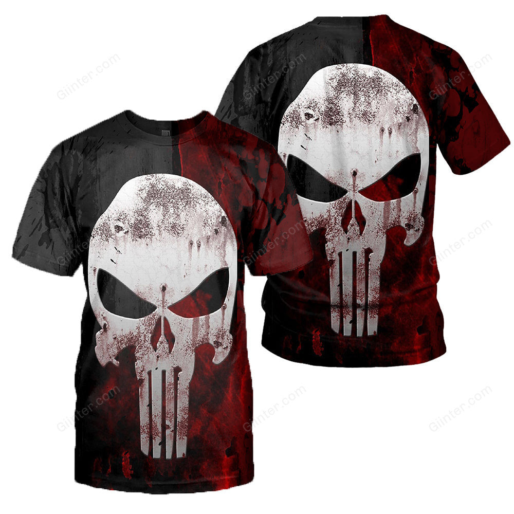 Punisher 3D All Over Printed Shirts For Men And Women 01