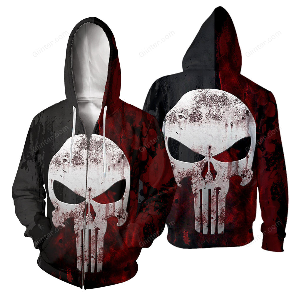 Punisher 3D All Over Printed Shirts For Men And Women 01