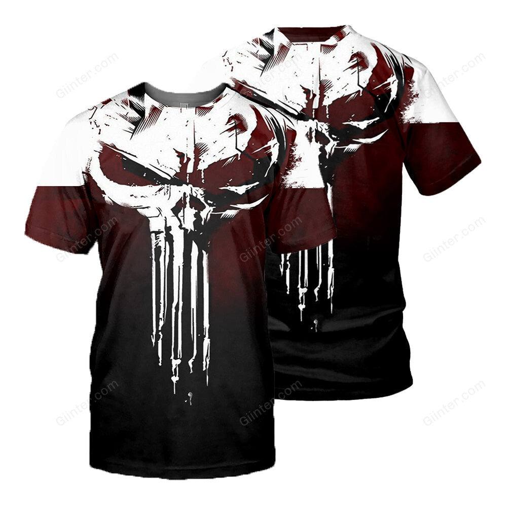 Punisher 3D All Over Printed Shirts For Men And Women 02