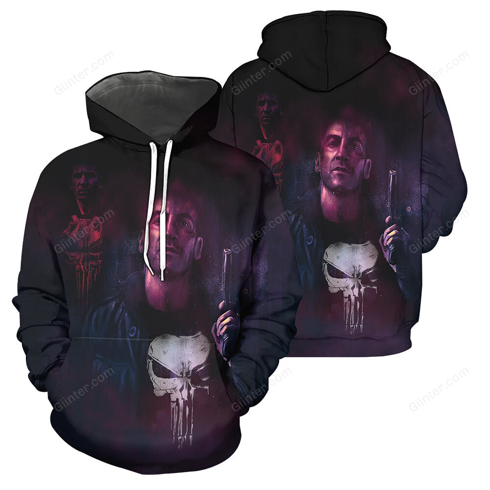 Punisher 3D All Over Printed Shirts For Men And Women 05