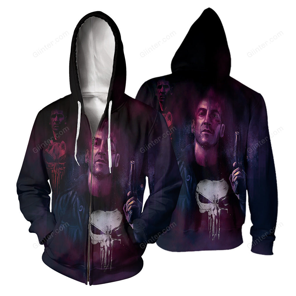 Punisher 3D All Over Printed Shirts For Men And Women 05