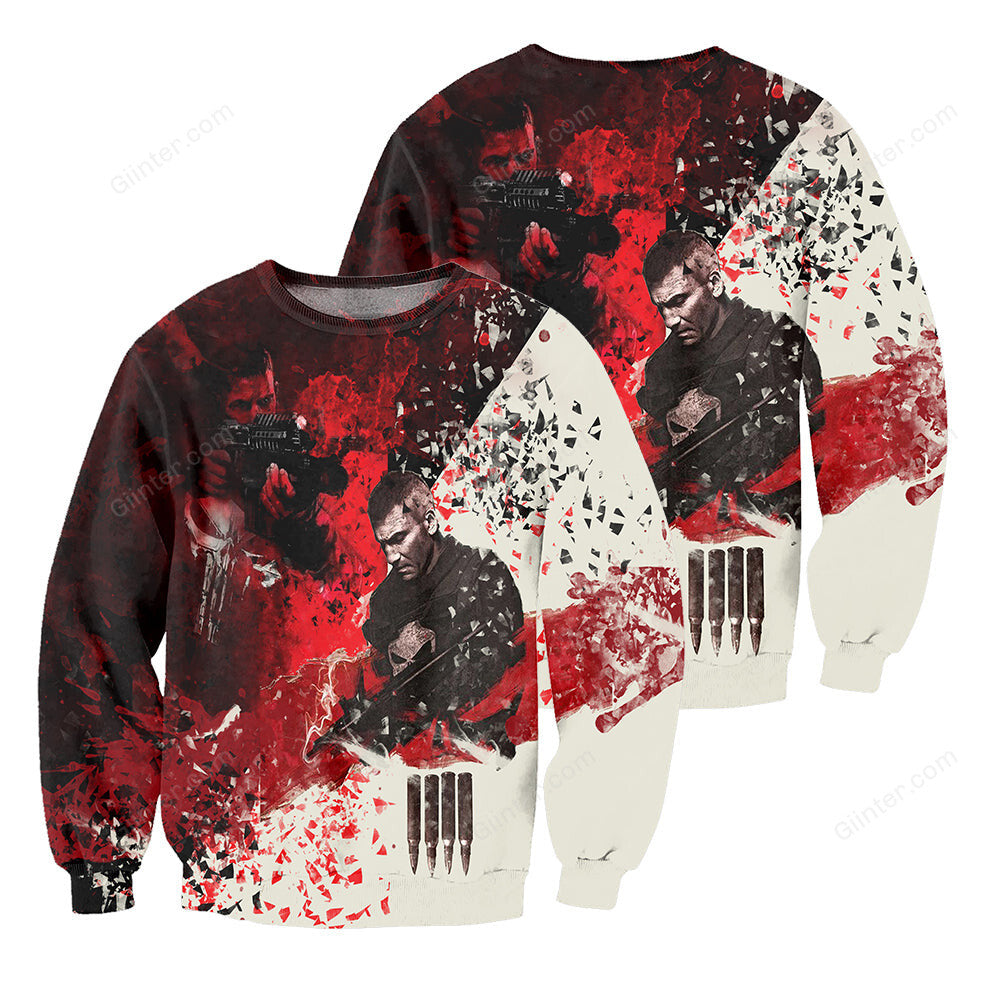 Punisher 3D All Over Printed Shirts For Men And Women 06