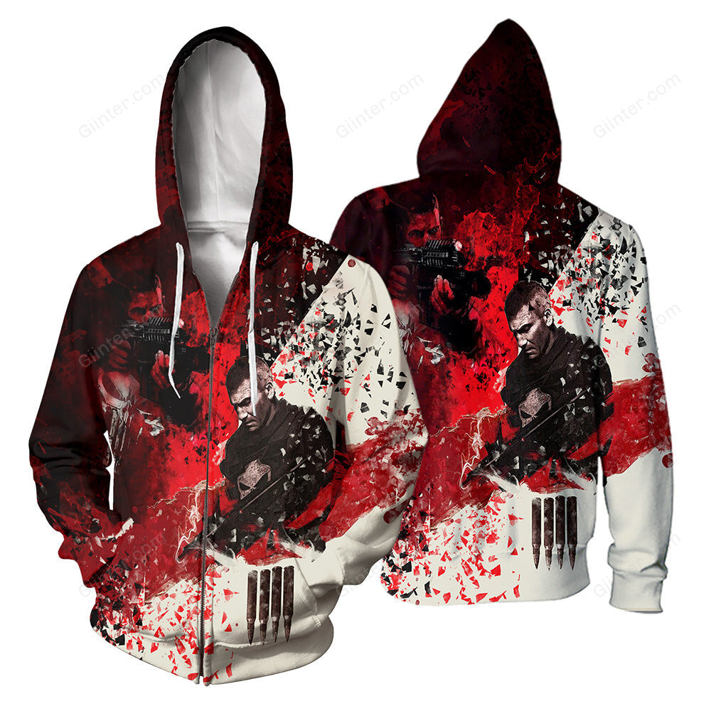 Punisher 3D All Over Printed Shirts For Men And Women 06