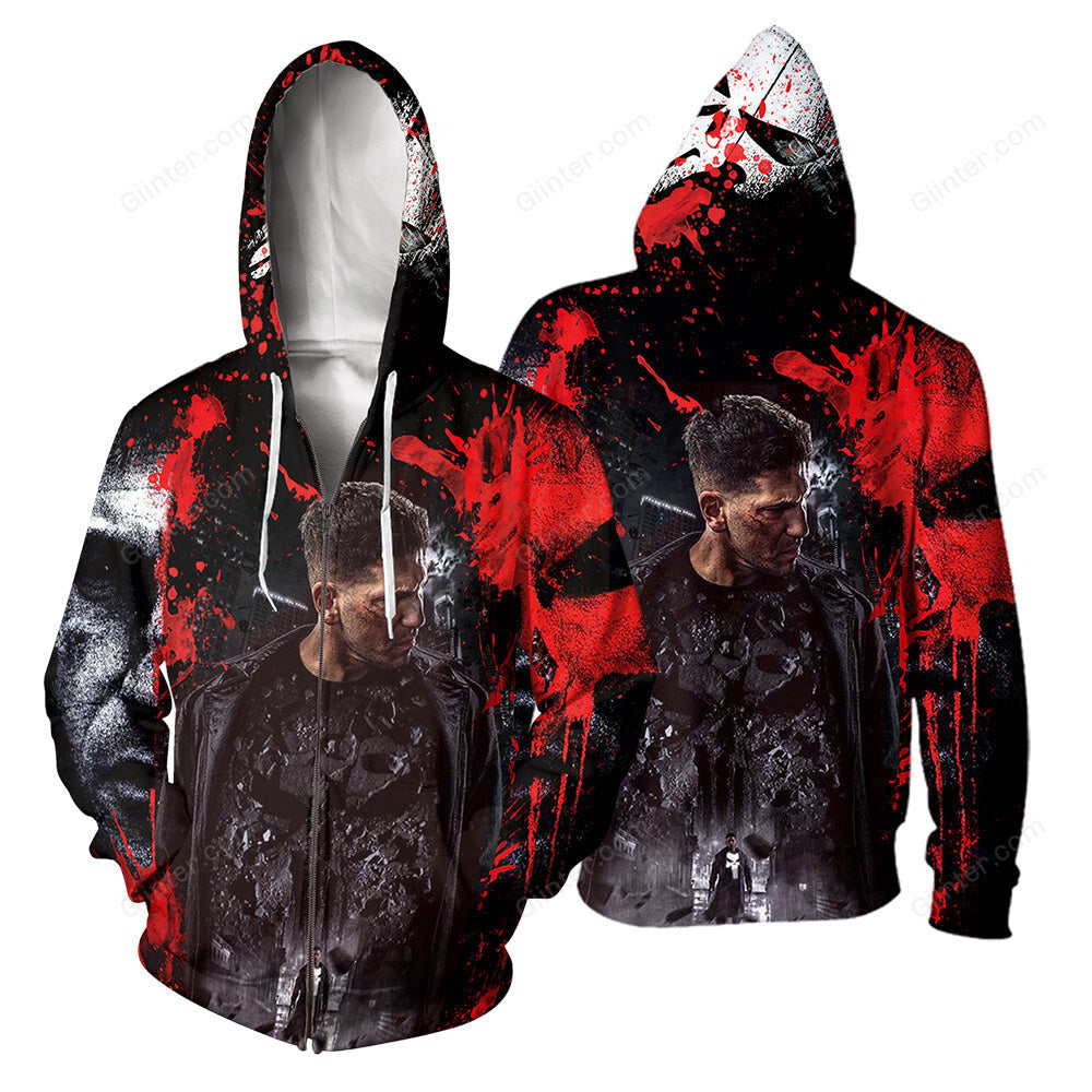 Punisher 3D All Over Printed Shirts For Men And Women 07