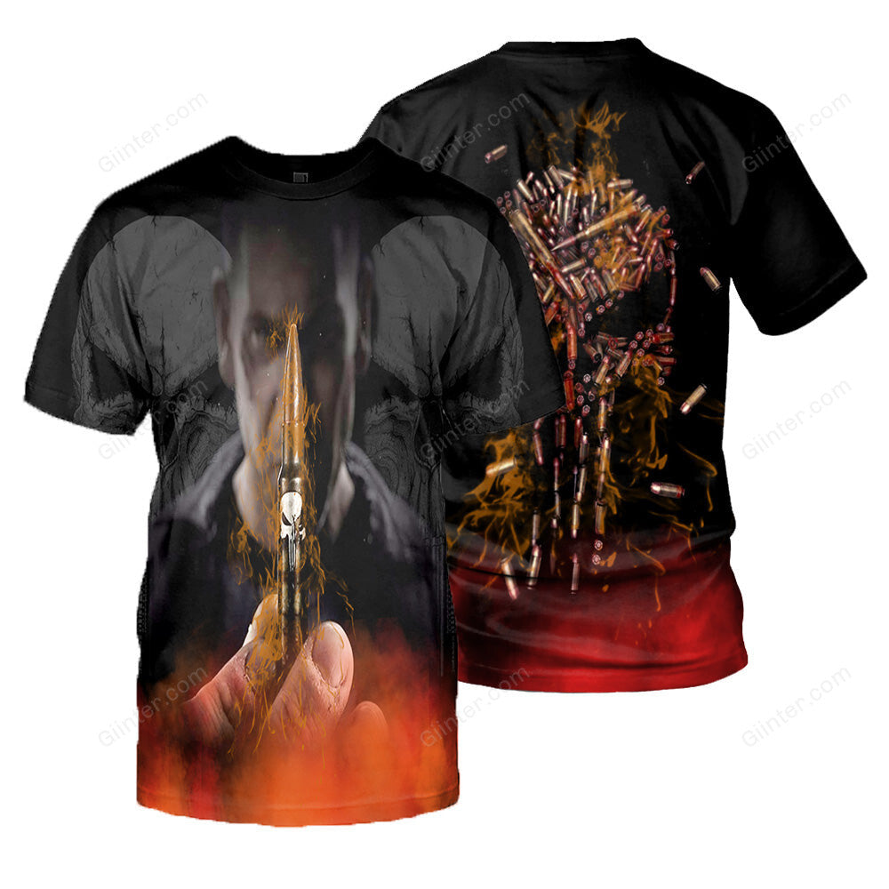 Punisher 3D All Over Printed Shirts For Men And Women 08
