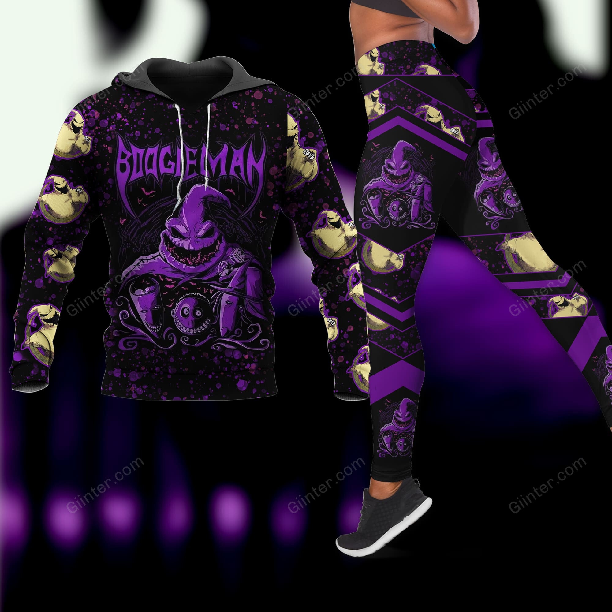 Purple Boogieman Combo Hoodie & Legging GINNBC86334