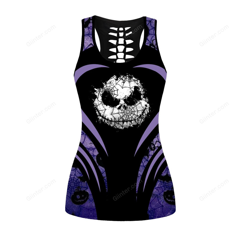 Purple Jack Skellington Women Tank Top & Legging GINNBC00395