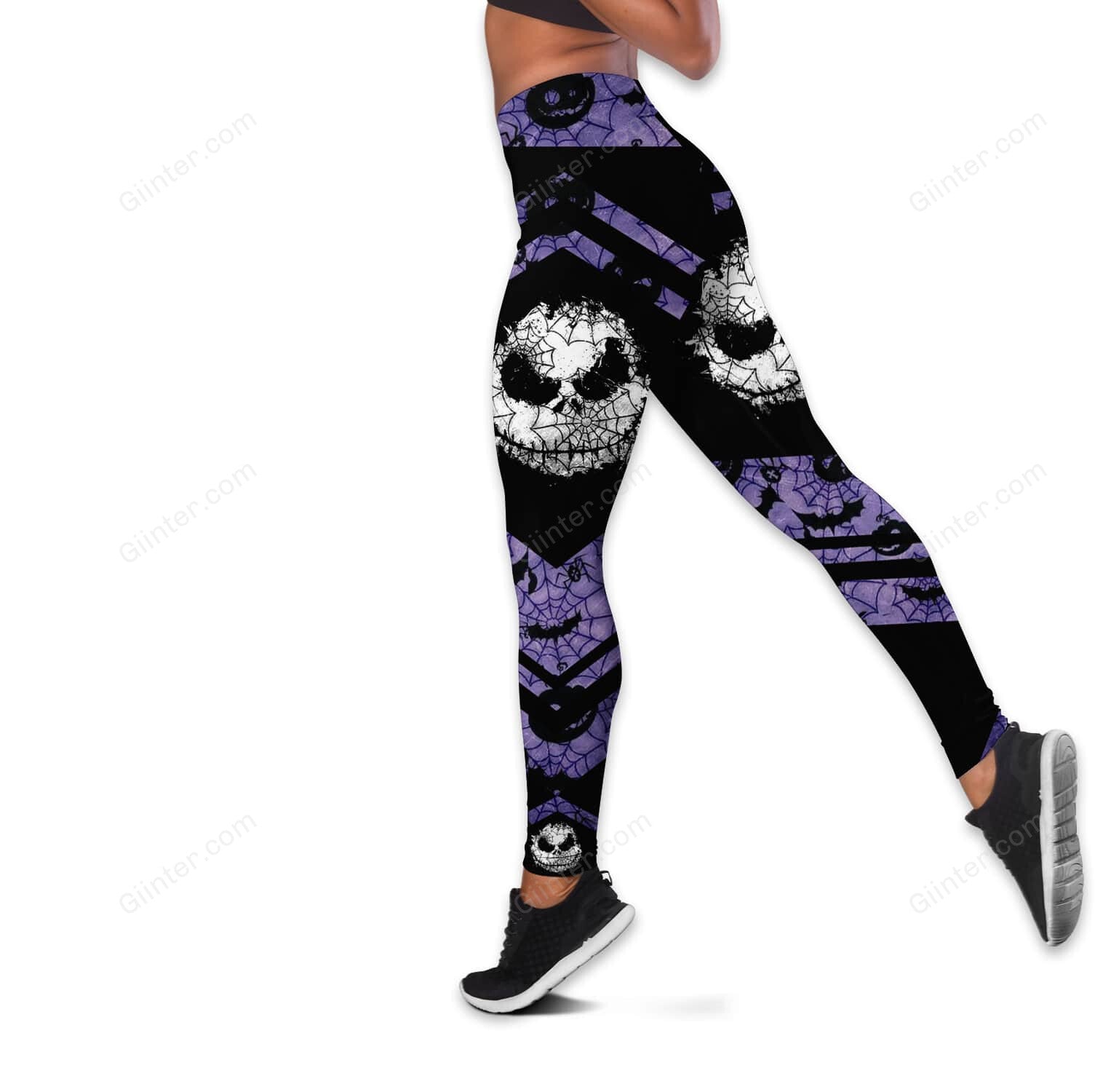 Purple Jack Skellington Women Tank Top & Legging GINNBC00395
