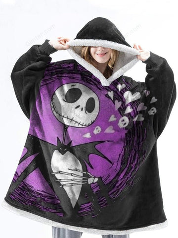 jack skellington blanket hoodie