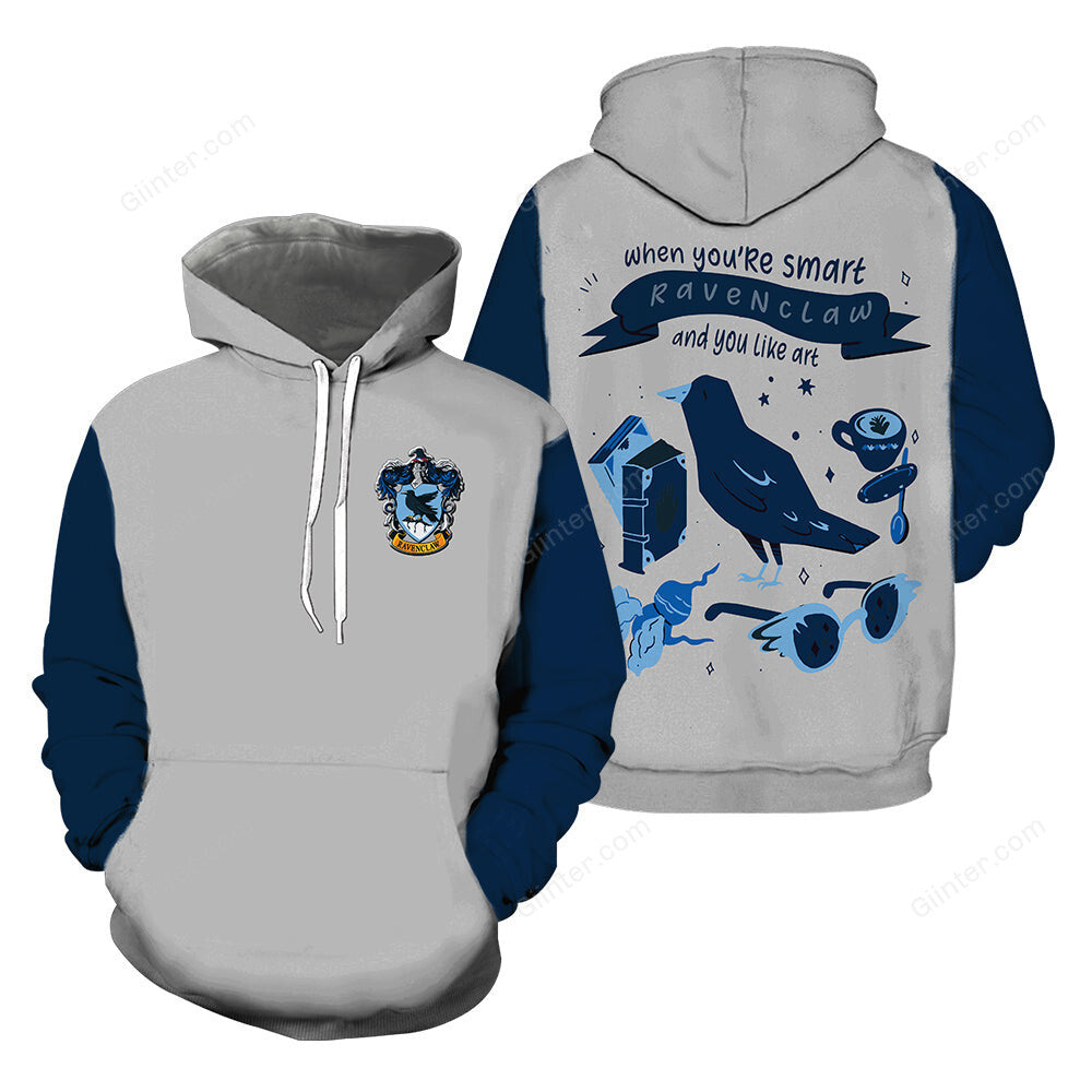 RAVENCLAW 3D ALL OVER PRINTED SHIRT