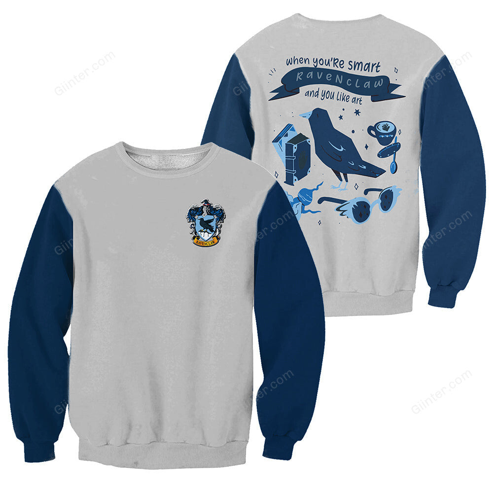 RAVENCLAW 3D ALL OVER PRINTED SHIRT