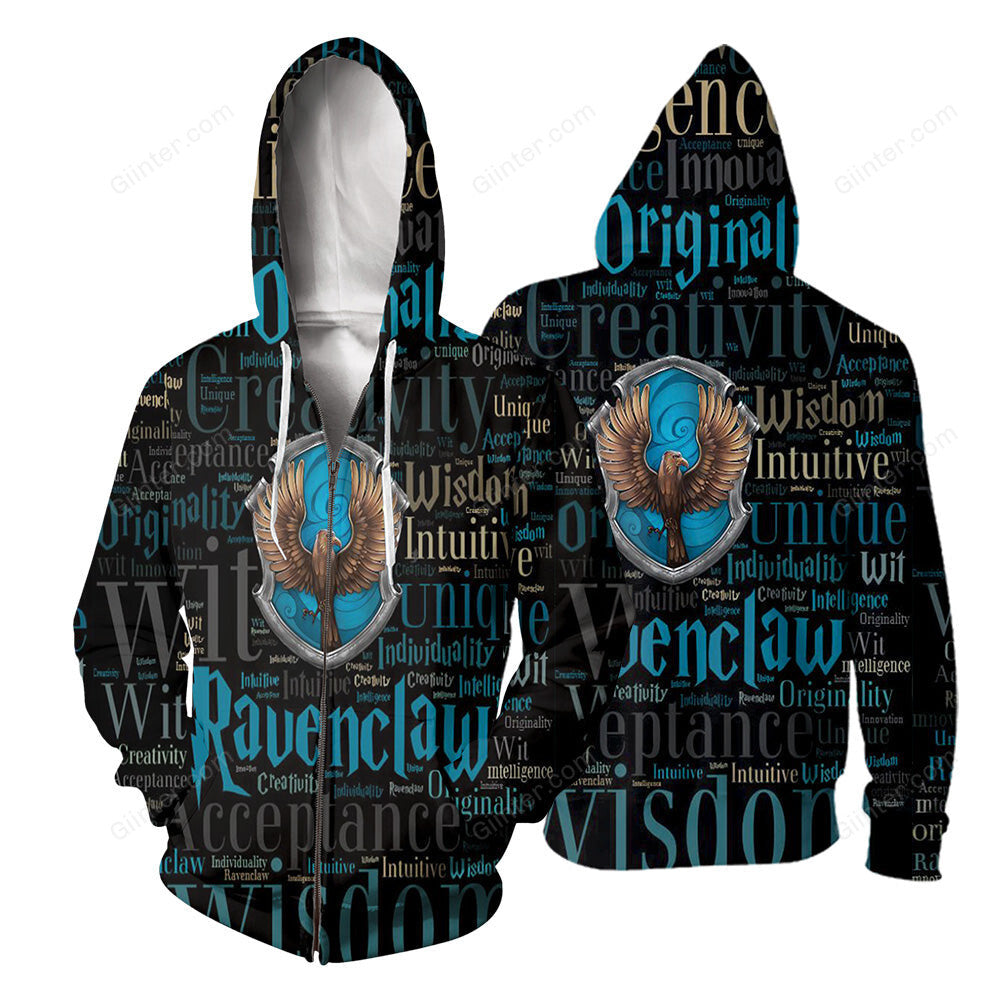 Ravenclaw 3D All Over Printed Shirts For Men and Women 03