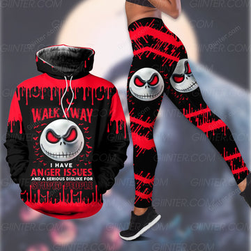 Red JS Walk Away Combo Hoodie & Legging GINNBC98483
