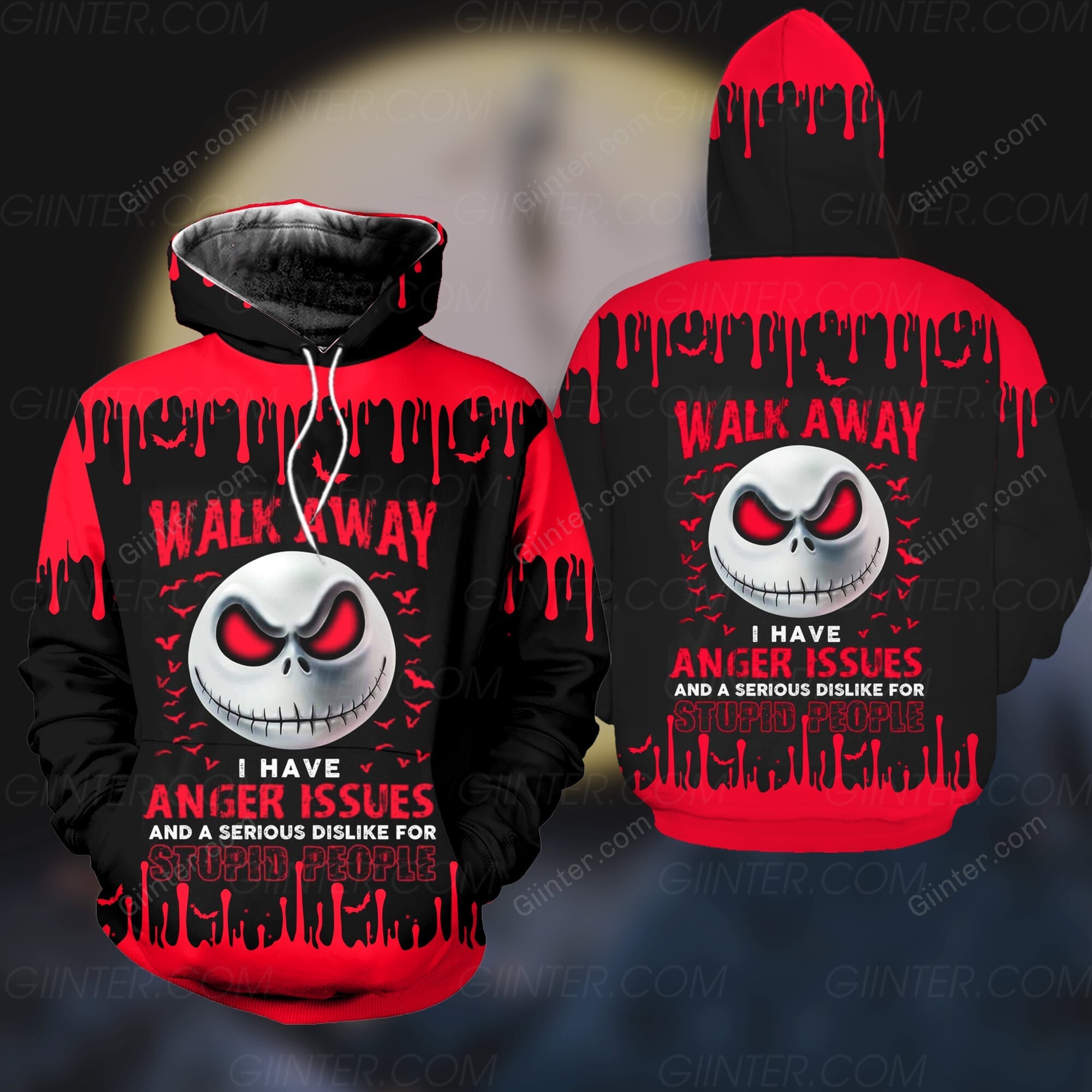Red JS Walk Away Combo Hoodie & Legging GINNBC98483