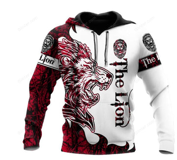 Red Lion Tattoo 3D All Over Printed Shirts For Men And Women 10