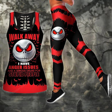 Red JS Walk Away Women Tank Top & Legging GINNBC98483