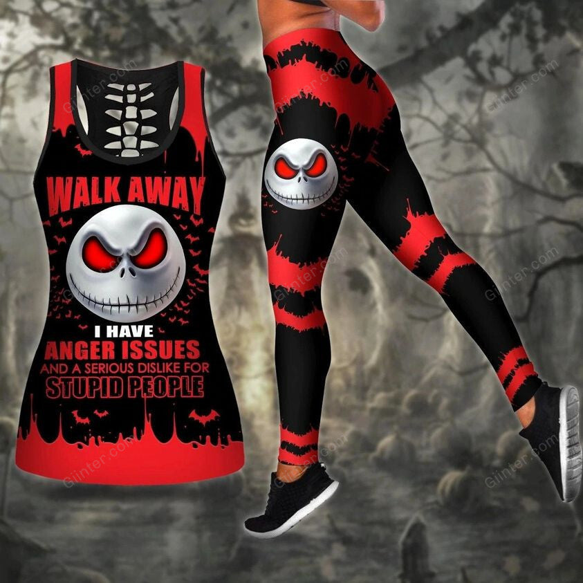 Red JS Walk Away Women Tank Top & Legging GINNBC98483
