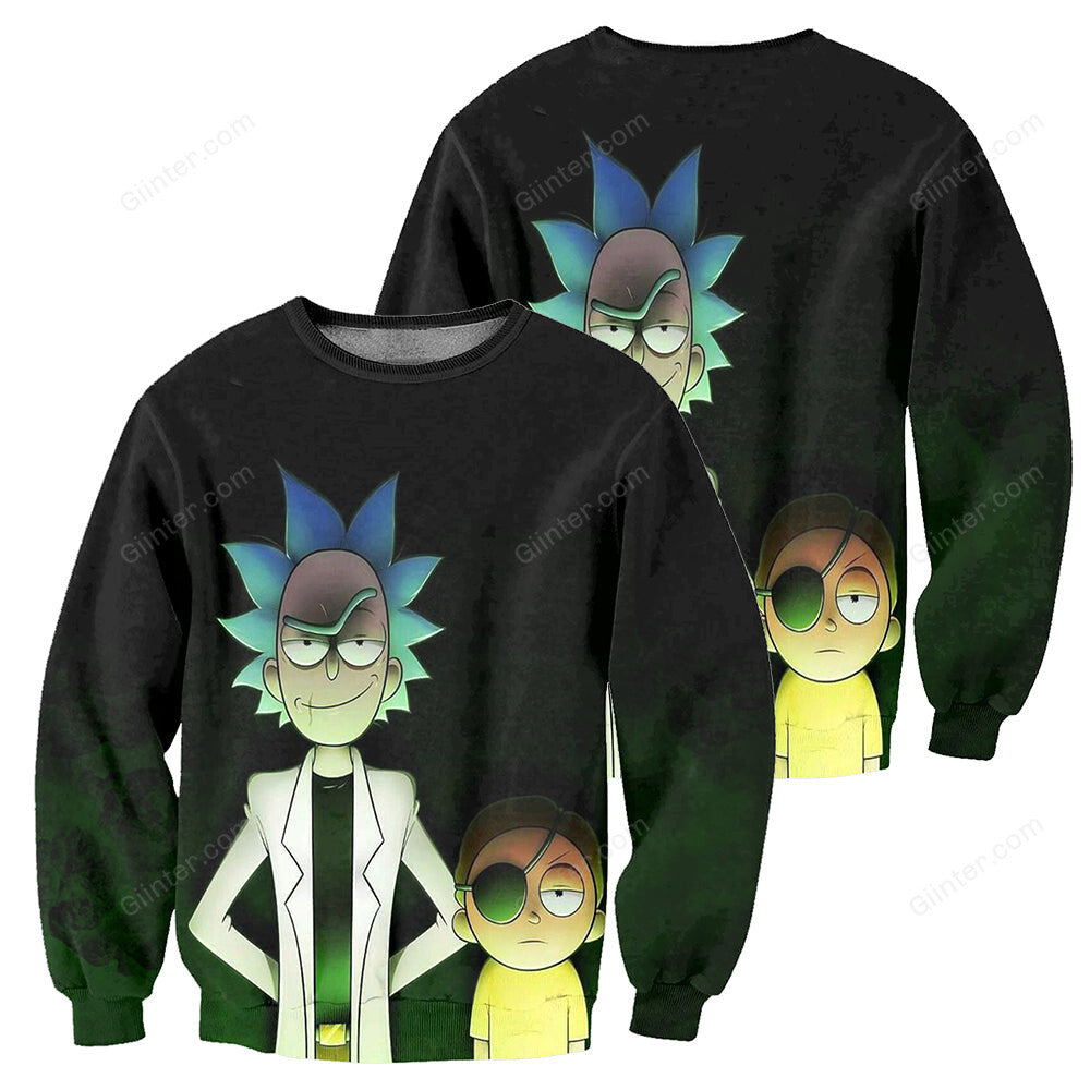 Rick And Morty 3D All Over Printed Shirts For Men & Women 01